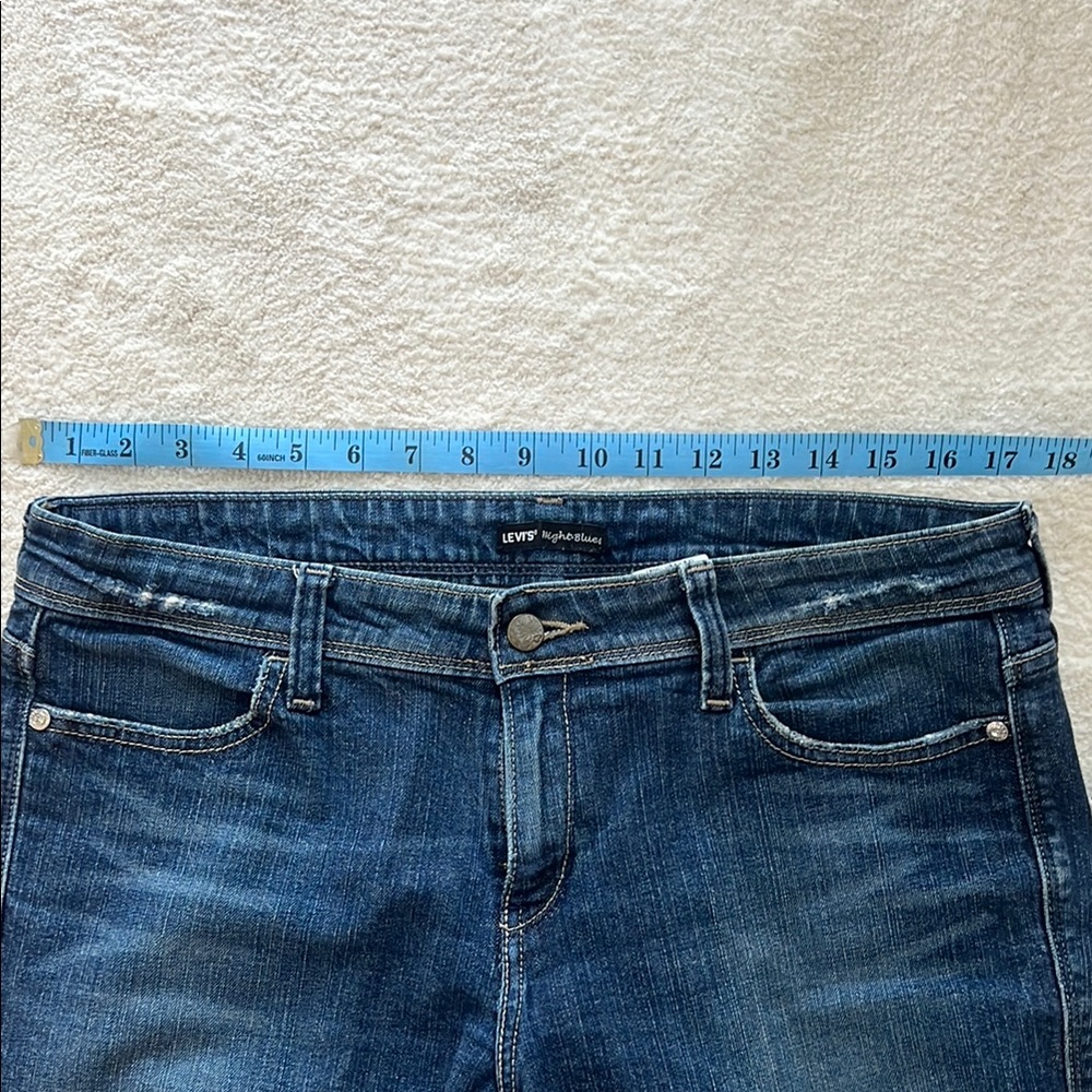 Levi's Dark Blue Rhinestone Women's Jeans - Picture 3 of 8